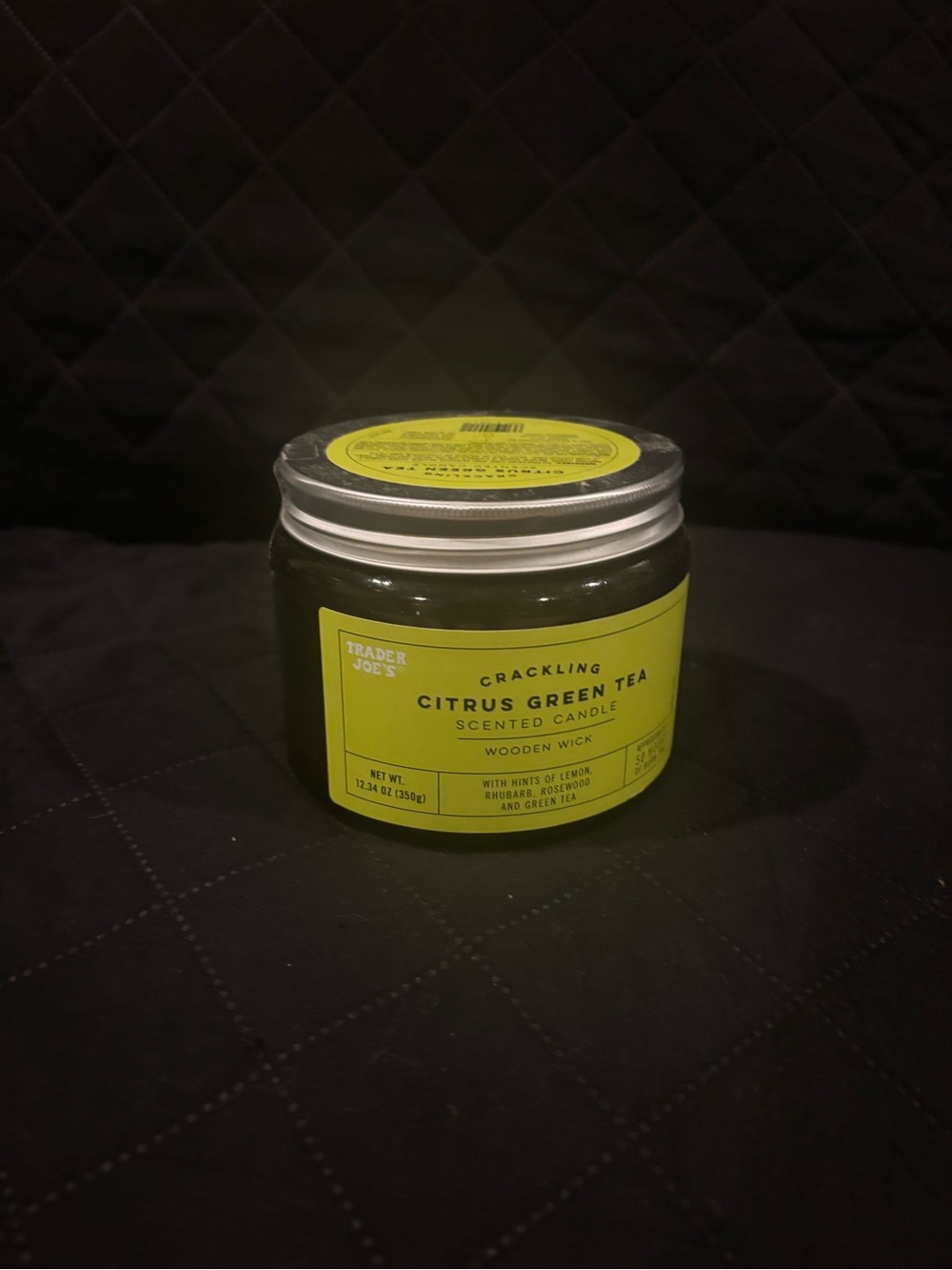 Citrus Green Tea Scented Candle - Green